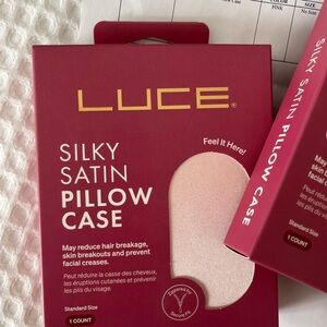 Saks Fifth Avenue Silky Satin Pillow Case - Red